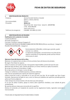 Aerosol Esmalte Sintético