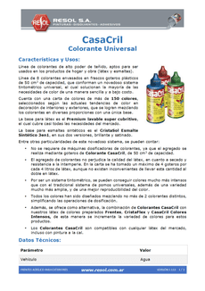 CasaCril Colorante Universal