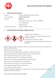 Disolvente Solrras