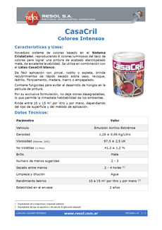 CasaCril Colores Intensos